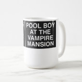 Pool Boy At The Vampire Mansion Koffiemok (Voorkant rechts)