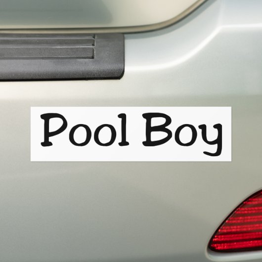 Pool Boy Bumpersticker (Op auto)