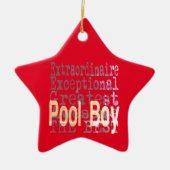 Pool Boy Extraordinaire Keramisch Ornament (Voorkant)