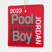 Pool Boy Extraordinaire Keramisch Ornament (Links)