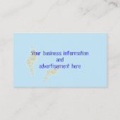 Pool Boy Swimming Sjabloon Visitekaartje (Achterkant)