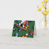 Pool Break Biljart Note Kaart (Gele Bloem)