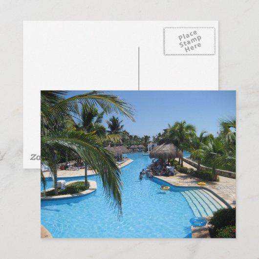 pool briefkaart (Voorkant / Achterkant)