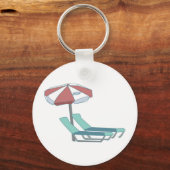 Pool Chairs and Umbrella Sleutelhanger (Voorkant)