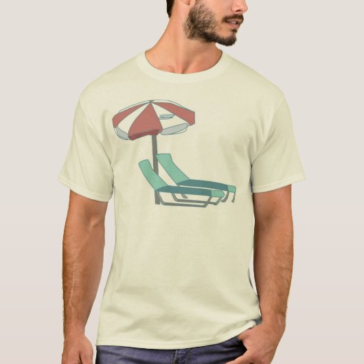 Pool Chairs and Umbrella T-shirt (Voorkant)