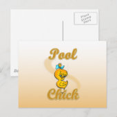 Pool Chick Briefkaart (Voorkant / Achterkant)