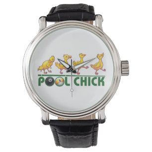 Pool Chick Horloge