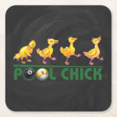 Pool Chick Kartonnen Onderzetters (Voorkant)