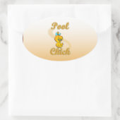 Pool Chick Ovale Sticker (Tas)