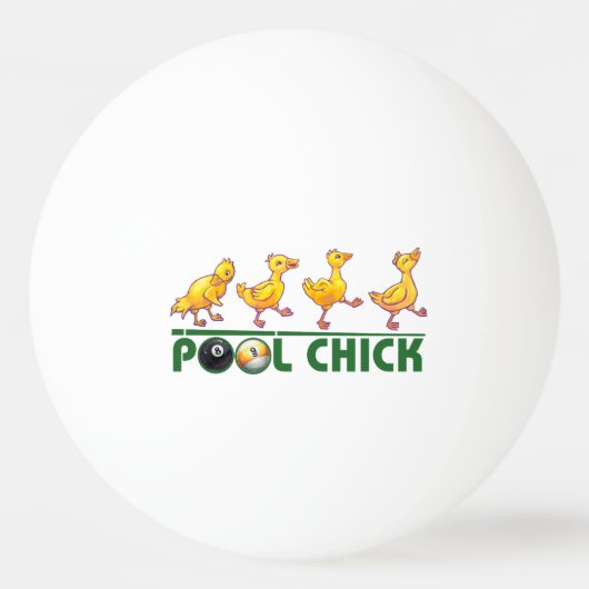 Pool Chick Pingpongbal (Voorkant)