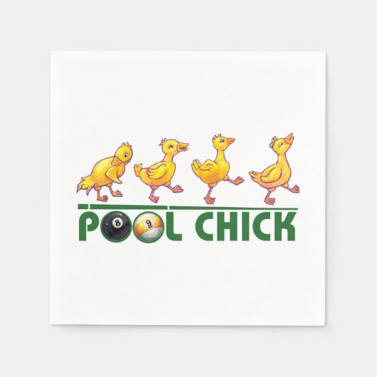 Pool Chick Servetten (Voorkant)