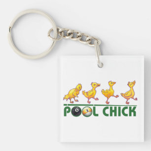 Pool Chick Sleutelhanger