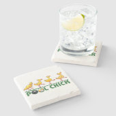 Pool Chick Stenen Onderzetter (Zijkant)