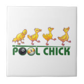 Pool Chick Tegeltje (Voorkant)
