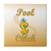 Pool Chick Tegeltje (Voorkant)