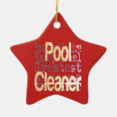 Pool Cleaner Buitengewoon Keramisch Ornament (Voorkant)