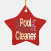 Pool Cleaner Buitengewoon Keramisch Ornament (Achterkant)