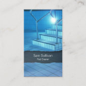 Pool Cleaner Clear Blue Pool Water Visitekaartje (Voorkant)