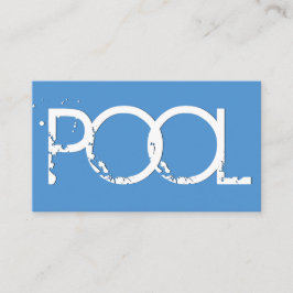 POOL CLEANER Grunge Style V64H BLUE Visitekaartje