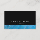 Pool Cleaner Handel Vaardigheid Duidelijk Blauw Wa Visitekaartje (Voorkant)