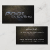 Pool cleaning Business card Visitekaartje (Voorkant / Achterkant)