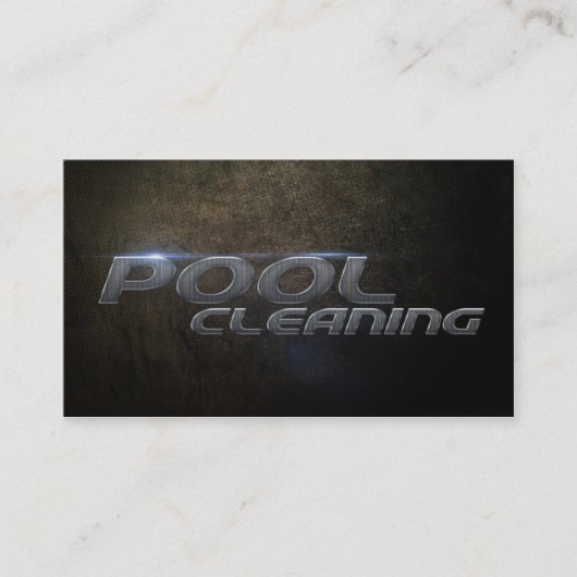 Pool cleaning Business card Visitekaartje (Voorkant)