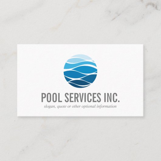 Pool Cleaning Repairing Services logo professionee Visitekaartje (Voorkant)