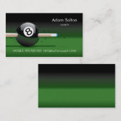 Pool Coach of Player Teacher Master School Sport Visitekaartje (Voorkant / Achterkant)