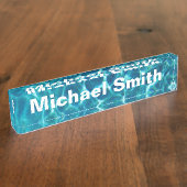 Pool Cool Blue Water Naambordje (Zijkant)