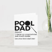 Pool Dad Definition Funny Billiards Best Pap Ever Kaart (Voorkant)