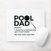 Pool Dad Definition Funny Billiards Best Pap Ever Muismat (Met muis)
