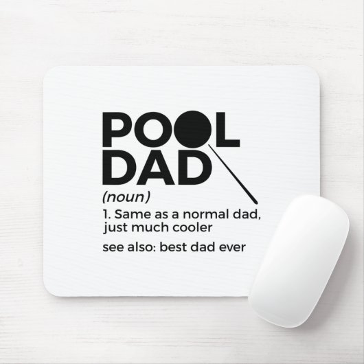 Pool Dad Definition Funny Billiards Best Pap Ever Muismat (Met muis)