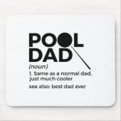 Pool Dad Definition Funny Billiards Best Pap Ever Muismat (Voorkant)