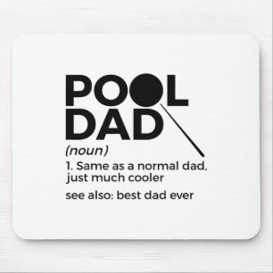 Pool Dad Definition Funny Billiards Best Pap Ever Muismat