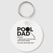 Pool Dad Definition Funny Billiards Best Pap Ever Sleutelhanger (Voorkant)