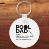 Pool Dad Definition Funny Billiards Best Pap Ever Sleutelhanger (Voorkant)
