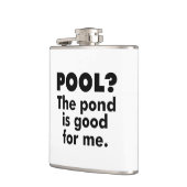 Pool? De Pond is goed voor mij. Heupfles (Links)