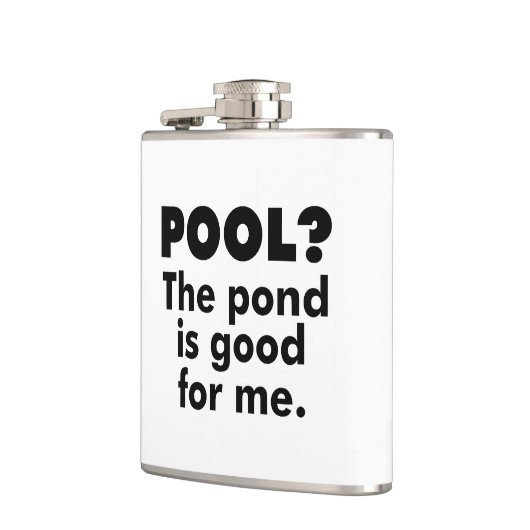 Pool? De Pond is goed voor mij. Heupfles (Links)