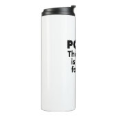 Pool? De Pond is goed voor mij. Thermosbeker (Gedraaid links)