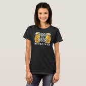 Pool en bier daarom ben ik hier Billards Pool Sn T-shirt (Voorkant volledig)
