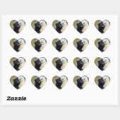 Pool- en ijsbeer hart sticker (Vel)
