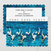 Pool Feest Kaart (Voorkant / Achterkant)