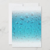 Pool feestje puppy hond aangepaste foto verjaardag kaart (Achterkant)