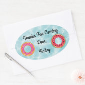 Pool Floatie Party Dank u Sticker (Envelop)