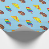 Pool Floats Pattern Summer Birthday Cadeaupapier (Hoek)