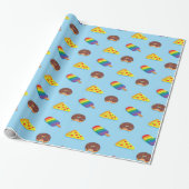 Pool Floats Pattern Summer Birthday Cadeaupapier (Uitgerold)