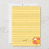 Pool Floats uitnodiging (Achterkant)