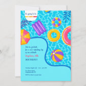 Pool Floats uitnodiging (Voorkant)