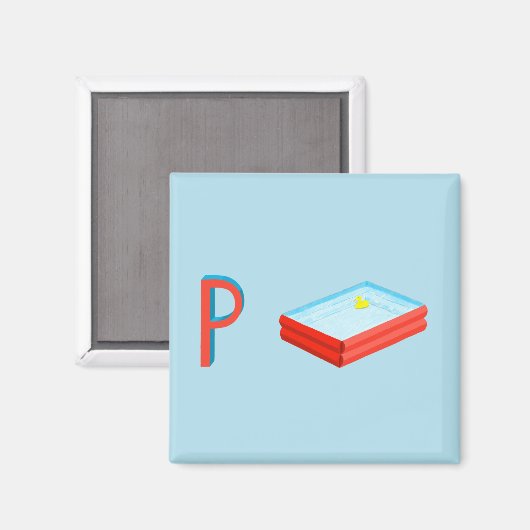 Pool Fridge Magnet (Voorkant / Achterkant)