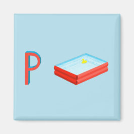Pool Fridge Magnet